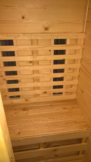 Phòng Sauna 1m2x1m2 hồng ngoại máng Thạch Anh V2